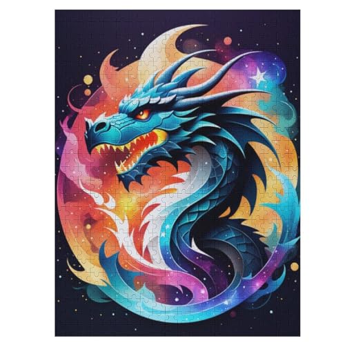 Drache Holzpuzzle 500 Teile,Puzzles Für Erwachsene, Impossible Puzzle, Kinder Legespiel 55×41cm Drache Holzpuzzle 500 Teile,Puzzles Für Erwachsene, Impossible Puzzle, Kinder Legespiel 55×41cm von WYYLLLL