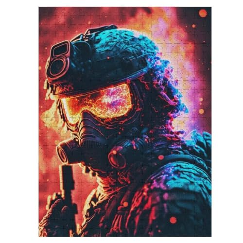 Farbiges Militär 500 Teile Premium-Puzzles Für Erwachsene Kinder- Holzpuzzles Spaß Und Lernspiele - Perfekte Puzzle-Geschenke 55×41cm Farbiges Militär 500 Teile Premium-Puzzles Für Erwachsene Kinder- Holzpuzzles Spaß Und Lernspiele - Perfekte Puzzle-Geschenke 55×41cm von WYYLLLL