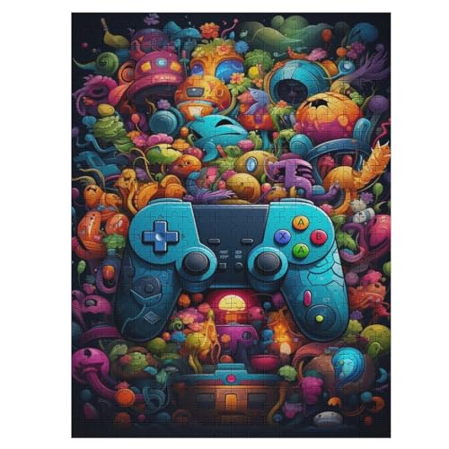 Holzpuzzle 500 Teile, Gamepad Puzzles Erwachsene Und Kinder, Am Besten Für Die Familienspielsammlung 55×41cm von WYYLLLL