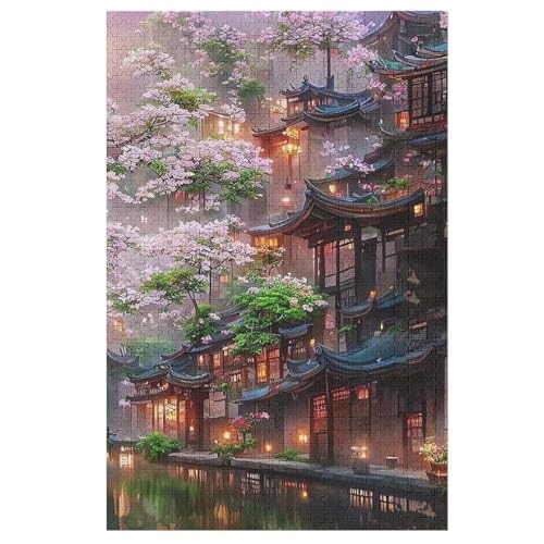 Japan Style Holzpuzzle 1000 Teile Klassische Puzzles Erwachsene Kinder Puzzle DIY Kit Holzspielzeug Einzigartiges Geschenk 78×53cm Japan Style Holzpuzzle 1000 Teile Klassische Puzzles Erwachsene Kinder Puzzle DIY Kit Holzspielzeug Einzigartiges Geschenk 78×53cm von WYYLLLL