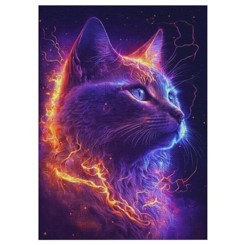 Katze 300 Teile Premium-Puzzles Für Erwachsene Kinder- Holzpuzzles Spaß Und Lernspiele - Perfekte Puzzle-Geschenke 42×30cm Katze 300 Teile Premium-Puzzles Für Erwachsene Kinder- Holzpuzzles Spaß Und Lernspiele - Perfekte Puzzle-Geschenke 42×30cm von WYYLLLL