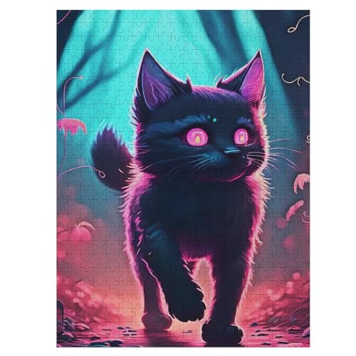Katze Holzpuzzle 500 Teile Klassische Puzzles Erwachsene Kinder Puzzle DIY Kit Holzspielzeug Einzigartiges Geschenk 55×41cm Katze Holzpuzzle 500 Teile Klassische Puzzles Erwachsene Kinder Puzzle DIY Kit Holzspielzeug Einzigartiges Geschenk 55×41cm von WYYLLLL