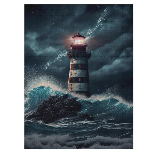 Leuchtturm Holzpuzzle 500 Teile Klassische Puzzles Erwachsene Kinder Puzzle DIY Kit Holzspielzeug Einzigartiges Geschenk 55×41cm Leuchtturm Holzpuzzle 500 Teile Klassische Puzzles Erwachsene Kinder Puzzle DIY Kit Holzspielzeug Einzigartiges Geschenk 55×41cm von WYYLLLL