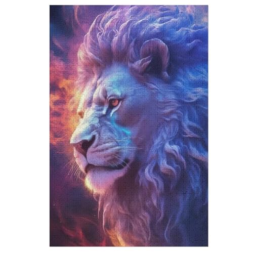 Löwe 1000 Teile Premium-Puzzles Für Erwachsene Kinder- Holzpuzzles Spaß Und Lernspiele - Perfekte Puzzle-Geschenke 78×53cm Löwe 1000 Teile Premium-Puzzles Für Erwachsene Kinder- Holzpuzzles Spaß Und Lernspiele - Perfekte Puzzle-Geschenke 78×53cm von WYYLLLL