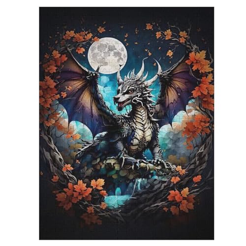Puzzle 500 Teile Drache Holzpuzzle Für Erwachsene Lernspiel Herausforderungsspielzeug The Puzzles Für Erwachsene Kinder 55×41cm Puzzle 500 Teile Drache Holzpuzzle Für Erwachsene Lernspiel Herausforderungsspielzeug The Puzzles Für Erwachsene Kinder 55×41cm von WYYLLLL
