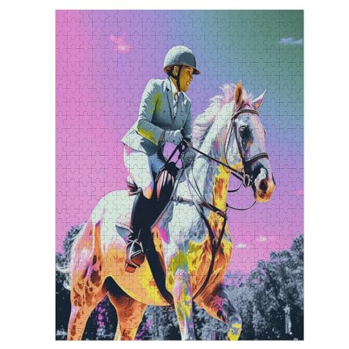 Puzzle 500 Teile Horse Racing Holzpuzzle Für Erwachsene Lernspiel Herausforderungsspielzeug The Puzzles Für Erwachsene Kinder 55×41cm Puzzle 500 Teile Horse Racing Holzpuzzle Für Erwachsene Lernspiel Herausforderungsspielzeug The Puzzles Für Erwachsene Kinder 55×41cm von WYYLLLL