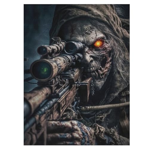 Puzzle 500 Teile Tote Armee Zombie-Soldat Holzpuzzle Für Erwachsene Lernspiel Herausforderungsspielzeug The Puzzles Für Erwachsene Kinder 55×41cm Puzzle 500 Teile Tote Armee Zombie-Soldat Holzpuzzle Für Erwachsene Lernspiel Herausforderungsspielzeug The Puzzles Für Erwachsene Kinder 55×41cm von WYYLLLL