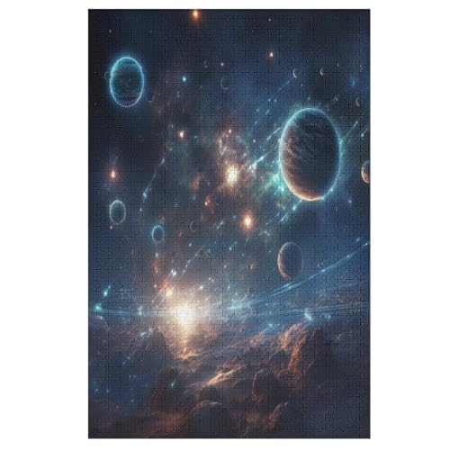 Puzzles Für Erwachsene Planet, 1000 Teile, Puzzle Aus Holz Für Erwachsene Und Kinder Ab 12 Jahren, Lernspielzeug 78×53cm von WYYLLLL