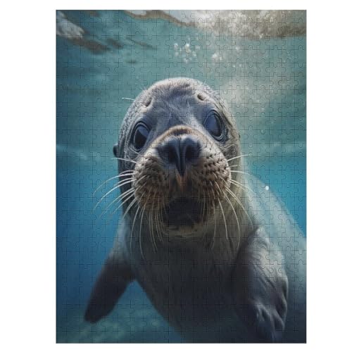 Robbe 500 Teile Puzzles Für Erwachsene,Holzpuzzle - Verringerter Druck Schwieriges Unmögliche Puzzle Für Erwachsene 12+ Kinder 55×41cm von WYYLLLL