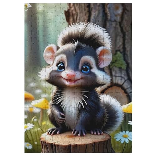 Stinktier Holzpuzzle 300 Teile Klassische Puzzles Erwachsene Kinder Puzzle DIY Kit Holzspielzeug Einzigartiges Geschenk 42×30cm Stinktier Holzpuzzle 300 Teile Klassische Puzzles Erwachsene Kinder Puzzle DIY Kit Holzspielzeug Einzigartiges Geschenk 42×30cm von WYYLLLL