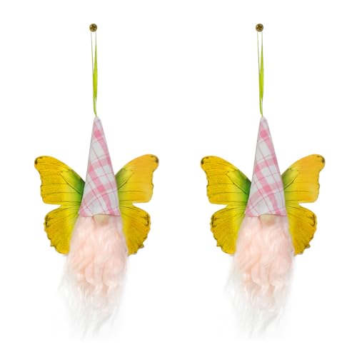WZBHCZLJ 2pcs Handwerk Butterfly Miniaturpuppen Skandinavische Elfen Finden Dekoration Für Easters Party Supplies von WZBHCZLJ