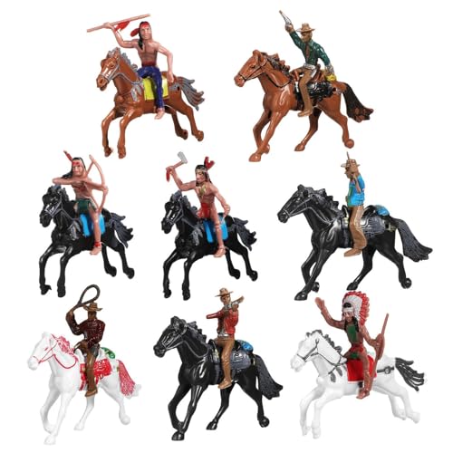 WZBHCZLJ 8PCS Western Cow Boy Und Pferdefiguren Für Kinder Und Kleinkind Für Farm Oder Heimdekoration WZBHCZLJ 8PCS Western Cow Boy Und Pferdefiguren Für Kinder Und Kleinkind Für Farm Oder Heimdekoration von WZBHCZLJ