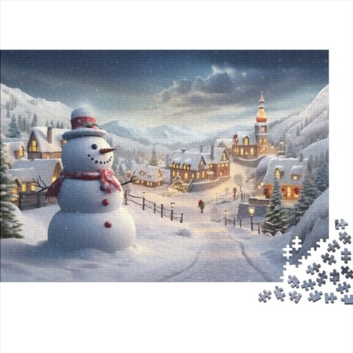 Dorf Holzpuzzle Für Erwachsene - 1000 Teile Winterthemen Hausdekoration, Intellektuelles Spiel, Stressabbau, Bildungswert, Herausforderung Dorf Holzpuzzle Für Erwachsene - 1000 Teile Winterthemen Hausdekoration, Intellektuelles Spiel, Stressabbau, Bildungswert, Herausforderung von WZXYMXDP