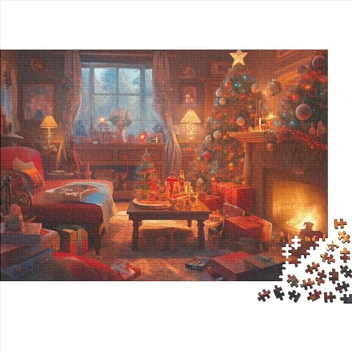 Dorf Puzzle - 1000 Teile Winterthemen Entspannendes Denkspiel & Hausdekoration Herausforderung (Familienspaß, Ab 12 Jahren) von WZXYMXDP