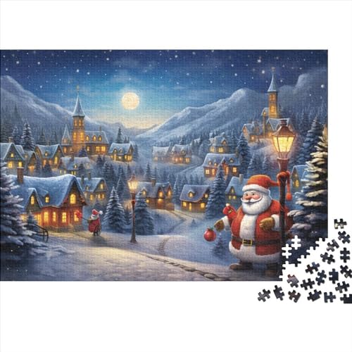 Dorf Puzzle - 1000 Teile Winterthemen Entspannendes Denkspiel & Hausdekoration Herausforderung (Familienspaß, Ab 12 Jahren) von WZXYMXDP