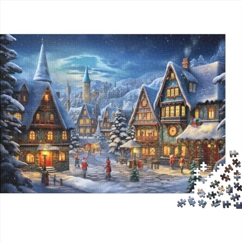 Dorf Puzzle - 1000 Teile Winterthemen Entspannendes Denkspiel & Hausdekoration Herausforderung (Familienspaß, Ab 12 Jahren) von WZXYMXDP