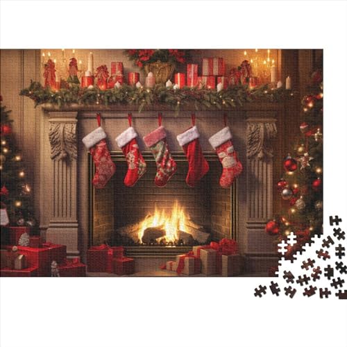 Dorf Puzzle Für Erwachsene - 1000 Teile Winterthemen Denkspiel, Entspannende Aktivität & Premium Hausdekoration (1000pcs (75x50cm)) von WZXYMXDP