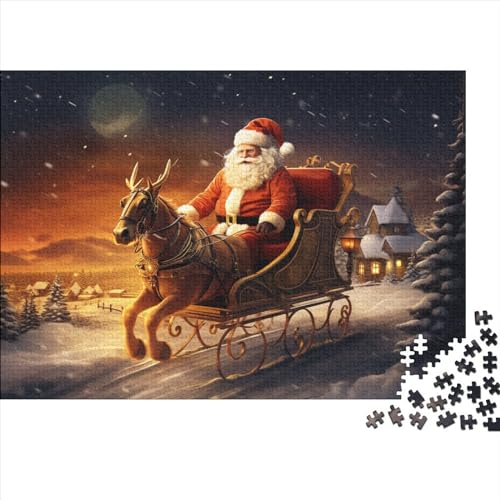 Dorf Puzzle Für Erwachsene - 1000 Teile Winterthemen Denkspiel, Entspannende Aktivität & Premium Hausdekoration (1000pcs (75x50cm)) von WZXYMXDP