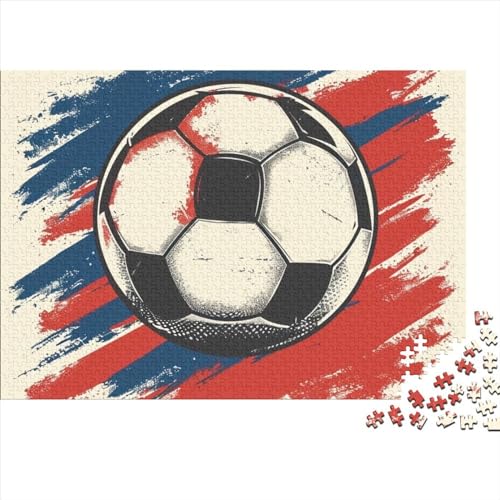 Fußball 1000 Teile Sport Puzzle - Bildungswertes Gehirnspiel & Entspannende Hausdekoration Freude (Herausforderung Für Alle, Ab 12 Jahren) von WZXYMXDP
