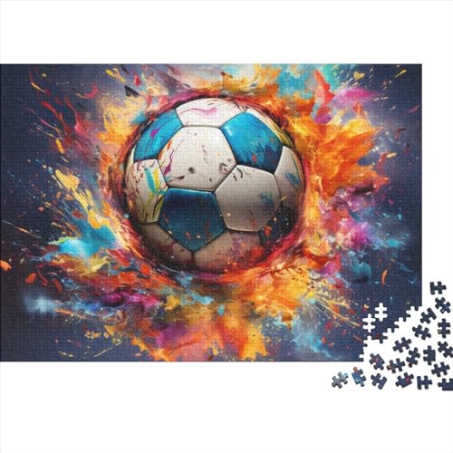 Fußball 1000 Teile Weltmeisterschaft Puzzles Für Erwachsene - Bildungspiel, Hausdekoration, Stressabbau, Intellektuelles Spiel, Herausforderung (1000pcs (75x50cm)) von WZXYMXDP
