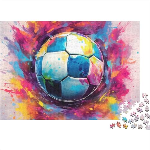 Fußball 1000 Teile Weltmeisterschaft Puzzles Für Erwachsene - Bildungspiel, Hausdekoration, Stressabbau, Intellektuelles Spiel, Herausforderung (1000pcs (75x50cm)) von WZXYMXDP