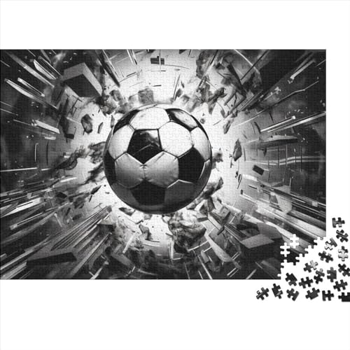 Fußball 300 Teile Holz Weltmeisterschaft Puzzle Für Erwachsene - Hausdekoration, Intellektuelles Spiel, Stressabbau, Bildungswert, Premium & Langlebig (300pcs (40x28cm)) von WZXYMXDP