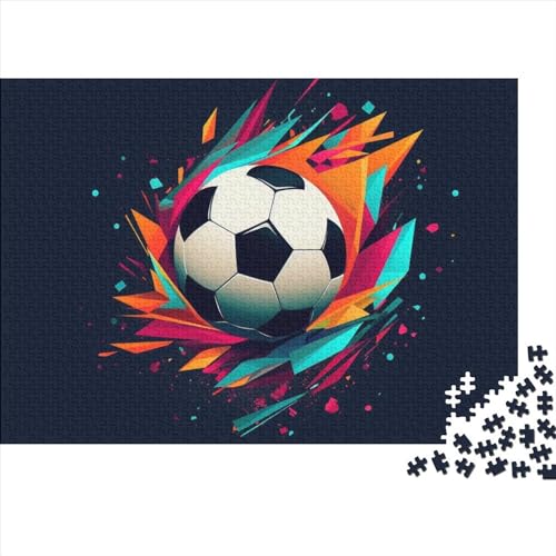 Fußball 300 Teile Weltmeisterschaft Holzpuzzle - Gehirnspiel, Bildungswolle Freude & Entspannende Hausdekoration (Gruppenaktivität, Ab 12 Jahren) von WZXYMXDP