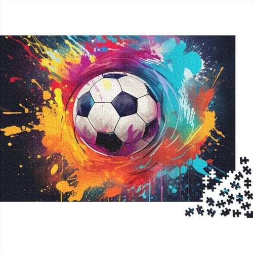 Fußball 300 Teile Weltmeisterschaft Holzpuzzle - Gehirnspiel, Bildungswolle Freude & Entspannende Hausdekoration (Gruppenaktivität, Ab 12 Jahren) von WZXYMXDP