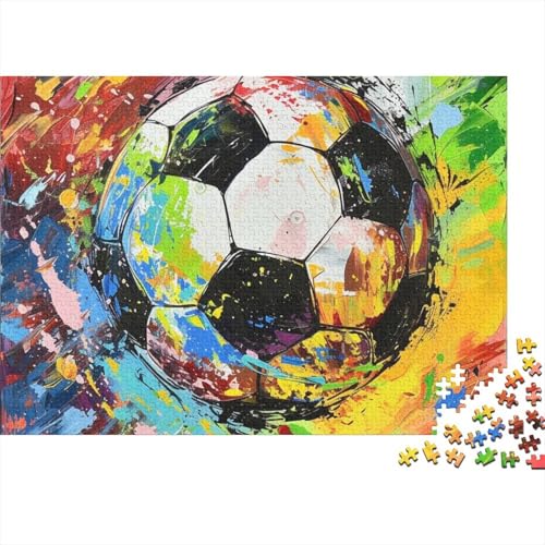 Fußball 300 Teile Weltmeisterschaft Holzpuzzle - Gehirnspiel, Hausdekoration, Entspannung & Bildungswolle Freude (Familienpuzzle) von WZXYMXDP