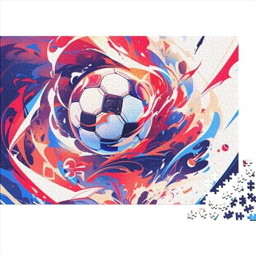 Fußball 500 Teile Weltmeisterschaft Holzpuzzle Für Jugendliche & Erwachsene - Entspannendes Denkspiel, Hausdekoration & Herausfordernder Spaß (500pcs (52x38cm)) von WZXYMXDP