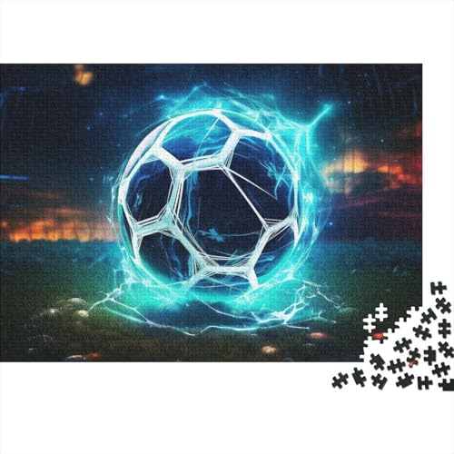 Fußball 500 Teile Weltmeisterschaft Puzzles Für Erwachsene - Intellektuelles Spiel, Bildungspiel, Hausdekoration, Stressabbau, Herausforderung (500pcs (52x38cm)) von WZXYMXDP