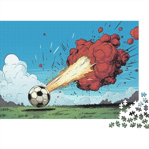Fußball Puzzle - 1000 Teile Sport Entspannendes Denkspiel & Hausdekoration Herausforderung (Familienspaß, Ab 12 Jahren) von WZXYMXDP