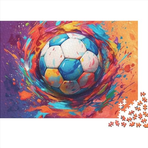 Fußball Puzzle - 1000 Teile Sport Gehirnspiel, Entspannende Herausforderung & Premium Hausdekoration (Für Alle Ab 12 Jahren) von WZXYMXDP