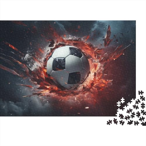 Fußball Puzzle - 1000 Teile Sport Hausdekoration Kunst, Bildungswertes Denkspiel & Herausforderung (1000pcs (75x50cm)) von WZXYMXDP