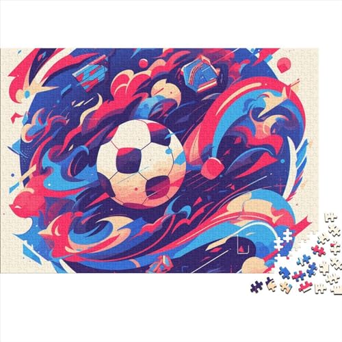 Fußball Puzzle - 1000 Teile Weltmeisterschaft Gehirnspiel, Entspannende Herausforderung & Hausdekoration Kunst (Ab 12 Jahren) von WZXYMXDP