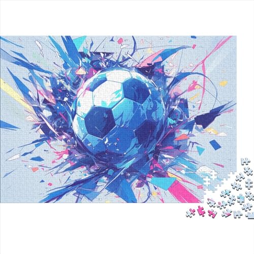 Fußball Puzzle - 1000 Teile Weltmeisterschaft Hausdekoration Kunst, Bildungswertes Denkspiel & Herausforderung (1000pcs (75x50cm)) von WZXYMXDP
