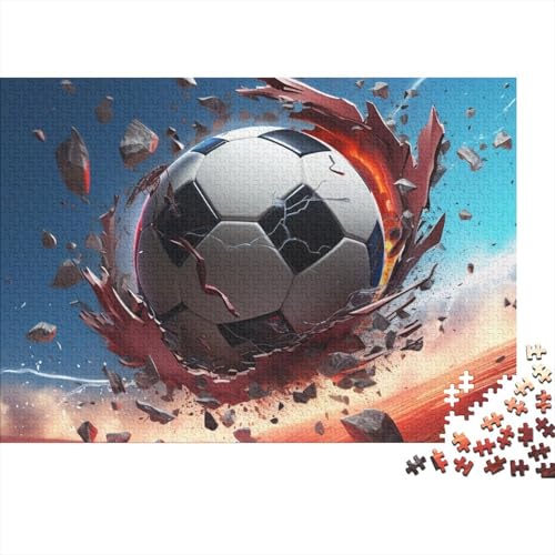 Fußball Puzzle - 300 Teile Sport Entspannendes Denkspiel & Hausdekoration Herausforderung (Familienspaß, Ab 12 Jahren) von WZXYMXDP