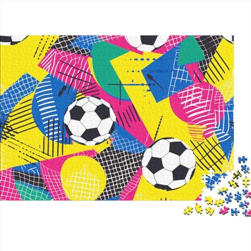 Fußball Puzzle - 300 Teile Weltmeisterschaft Entspannende Gehirnherausforderung, Hausdekoration Kunst & Bildungswolle Freude (Gruppenaktivität) von WZXYMXDP