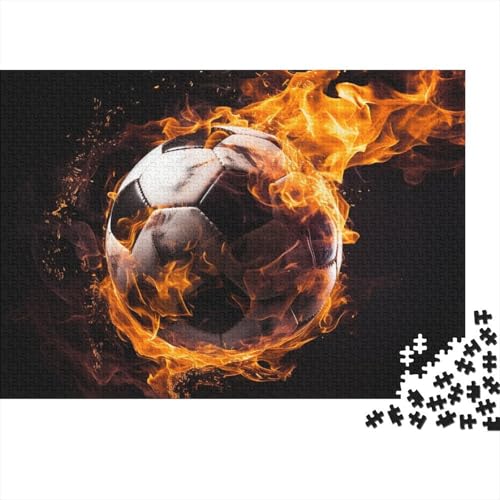 Fußball Puzzle - 300 Teile Weltmeisterschaft Entspannende Gehirnherausforderung & Premium Hausdekoration (Belohnendes Hobby, Ab 12 Jahren) von WZXYMXDP