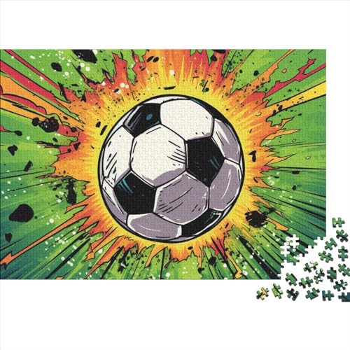 Fußball Puzzle - 500 Teile Sport Entspannende Gehirnherausforderung & Premium Hausdekoration (Belohnendes Hobby, Ab 12 Jahren) von WZXYMXDP