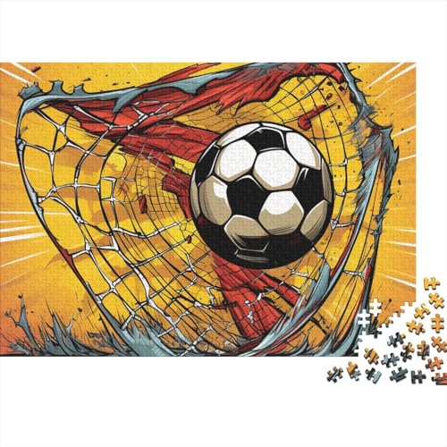 Fußball Puzzle Für Erwachsene - 500 Teile Sport Denkspiel, Entspannende Aktivität & Premium Hausdekoration (500pcs (52x38cm)) von WZXYMXDP