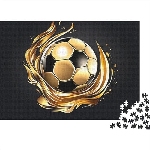 Fußball Puzzle Für Erwachsene - 500 Teile Sport Intellektuelles Spiel, Hausdekoration, Stressabbau, Bildungspiel, Herausforderung (500pcs (52x38cm)) von WZXYMXDP
