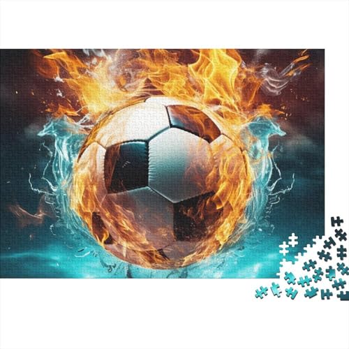 Fußball Puzzle Für Familienaktivitäten - 500 Teile Weltmeisterschaft Hausdekoration Kunst, Bildungswertes Denkspiel & Entspannender Spaß (500pcs (52x38cm)) von WZXYMXDP