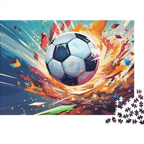 Fußball Puzzle Für Jedermann - 300 Teile Weltmeisterschaft Hausdekoration, Entspannendes Denkspiel & Hohe Qualität (300pcs (40x28cm)) von WZXYMXDP