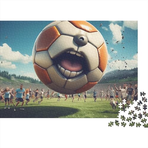 Fußball Puzzle Für Jedermann - 500 Teile Weltmeisterschaft Hausdekoration, Entspannendes Denkspiel & Hohe Qualität (500pcs (52x38cm)) von WZXYMXDP