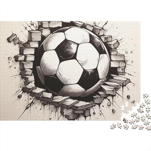 Fußball Puzzle Für Jugendliche Und Erwachsene - 500 Teile Weltmeisterschaft Hausdekoration Kunst, Gehirnspiel & Entspannende Mentale Freude (500pcs (52x38cm)) von WZXYMXDP