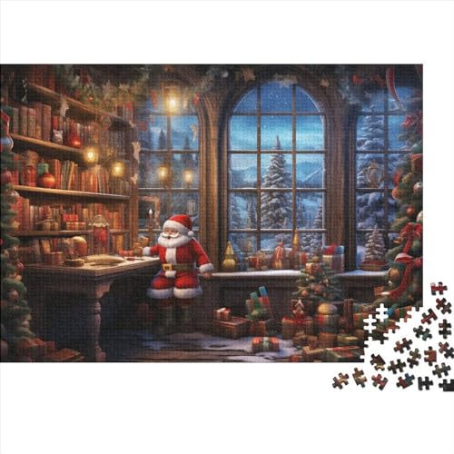 Haus 1000 Teile Weihnachtsthema Holzpuzzle - Gehirnspiel, Bildungswolle Freude & Entspannende Hausdekoration (Gruppenaktivität, Ab 12 Jahren) von WZXYMXDP