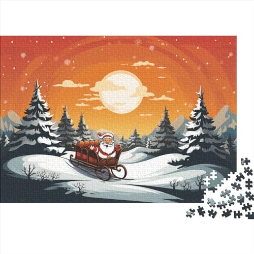 Haus 1000 Teile Weihnachtsthema Puzzles Für Erwachsene - Intellektuelles Spiel, Hausdekoration, Bildungspiel, Stressabbau, Herausforderung (1000pcs (75x50cm)) von WZXYMXDP