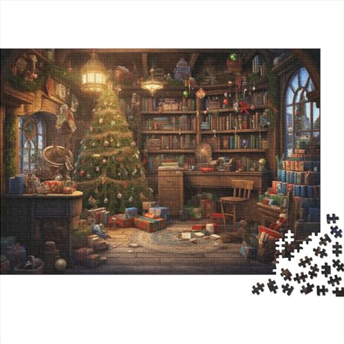 Haus Puzzle - 1000 Teile Weihnachtsthema Entspannendes Gehirnspiel & Premium Hausdekoration (Für Alle Ab 12 Jahren) von WZXYMXDP