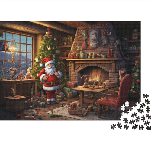 Haus Puzzles Für Erwachsene - 1000 Teile Weihnachtsthema Hausdekoration, Stressabbau, Intellektuelles Spiel, Bildungspiel, Herausforderung (1000pcs (75x50cm)) von WZXYMXDP